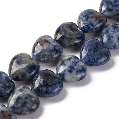 Natural Blue Spot Jasper Beads Strands G-I372-A13-02-1