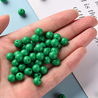 Opaque Acrylic Beads MACR-S370-C8mm-24-1