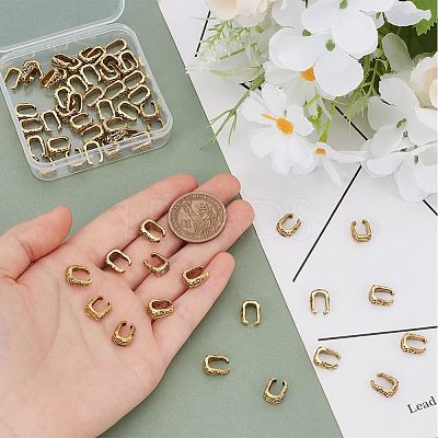 60Pcs Tibetan Style Alloy Snap on Bails FIND-PH0022-36-1