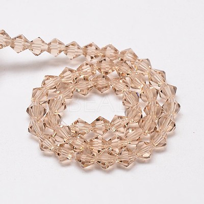 Imitate Austrian Crystal Bicone Glass Beads Strands LS-GLAA-F029-6x6mm-12-1