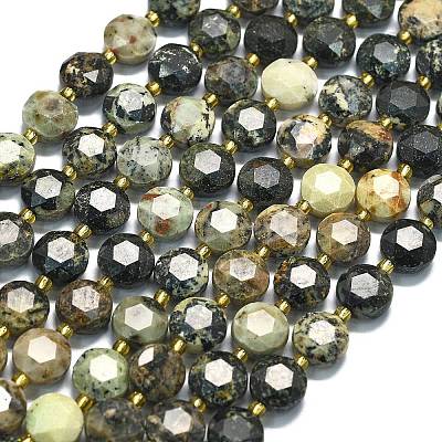 Natural African Turquoise(Jasper) Beads Strands G-C116-A133-01-1