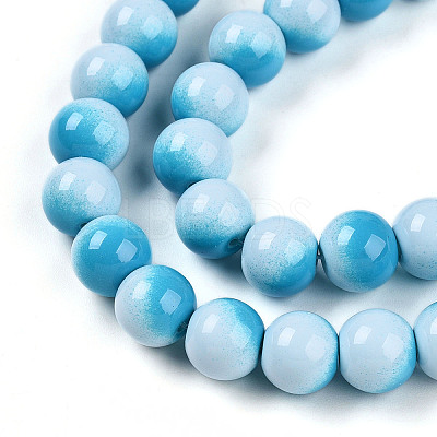 Baking Paint Glass Beads X1-DGLA-N012-10mm-05-1