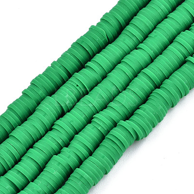 Handmade Polymer Clay Beads Strands CLAY-R089-6mm-022-1