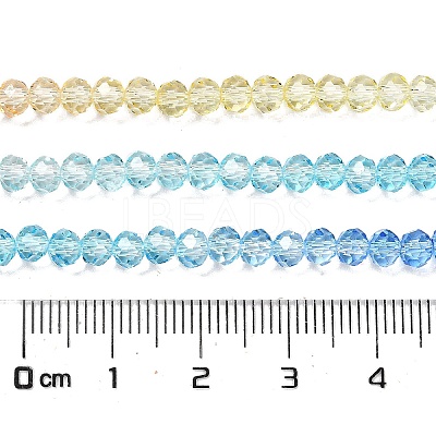 Transparent Painted Glass Beads Strands X1-DGLA-A034-T4mm-A13-1