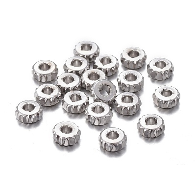 Brass Spacer Beads KK-K249-03A-P-1