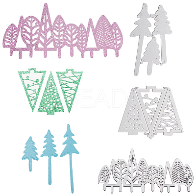 Christmas Tree Frame Carbon Steel Cutting Dies Stencils DIY-CP0001-06-1