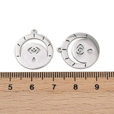 201 Stainless Steel Pendants STAS-U052-02B-P-1