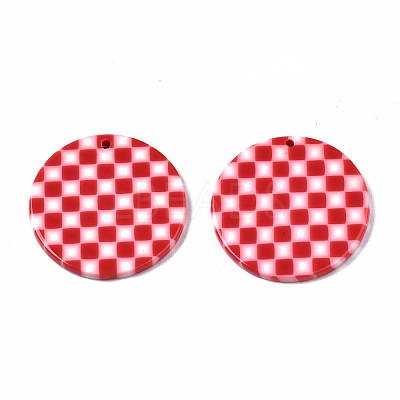 Opaque Cellulose Acetate(Resin) Pendants X-KY-Q057-002B-A02-1