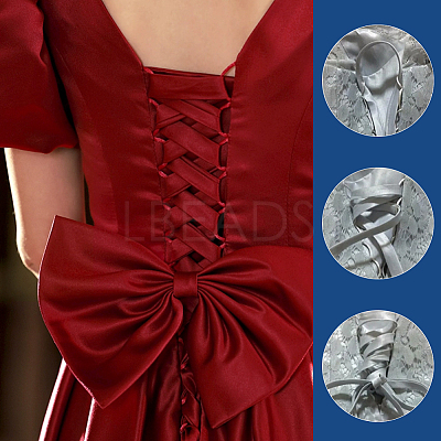 6M Polyester Satin Ribbons OCOR-WH0082-66A-1
