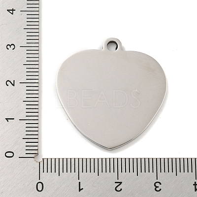 Non-Tarnish 201 Stainless Steel Pendants STAS-L079-25P-07-1