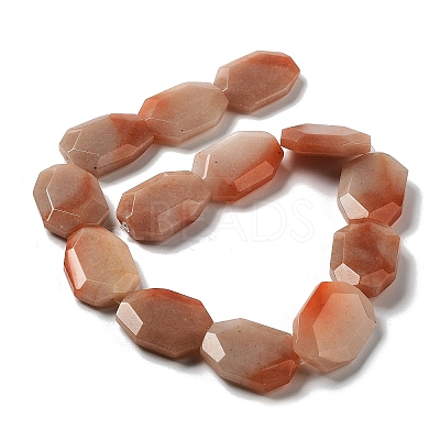 Natural Red Aventurine Beads Strands G-M429-A01-01-1