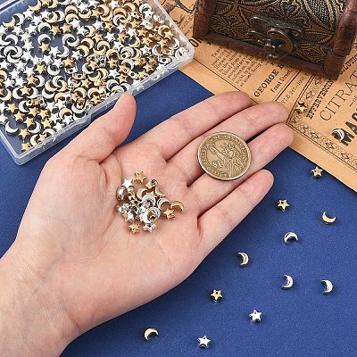 400Pcs 4 Styles CCB Plastic Beads CCB-YW0001-81-1