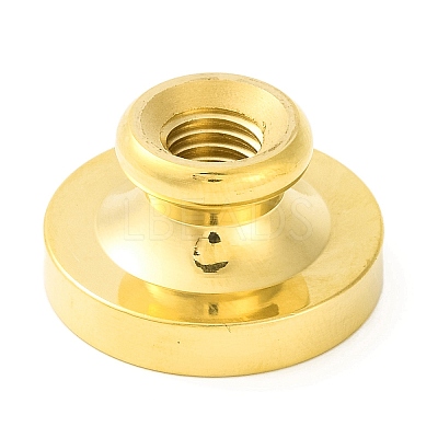 Golden Tone Round Wax Seal Brass Stamp Heads AJEW-Z034-01G-14-1