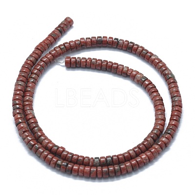 Natural Brecciated Jasper Beads Strands G-F631-A16-1