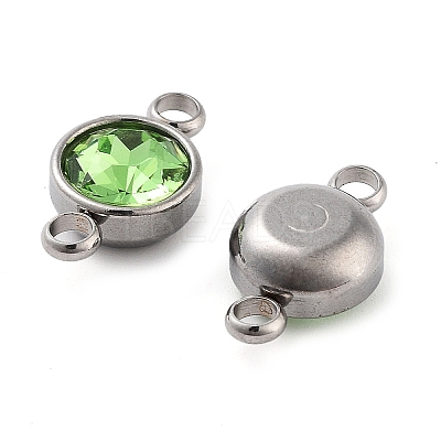 Glass Connector Charms GLAA-G018-P14-1