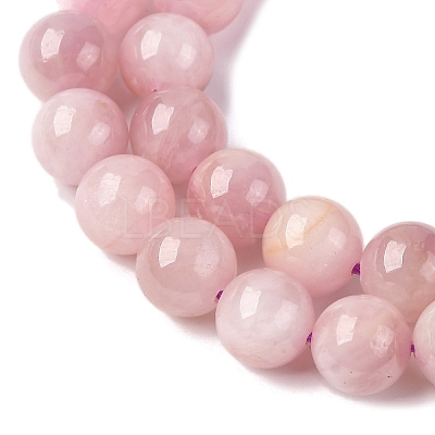 Round Natural Kunzite Beads Strands G-K068-27-8mm-1
