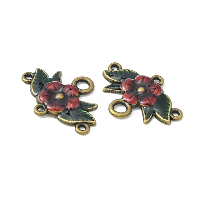 Alloy Enamel Chandelier Component Links X-ENAM-EA9731Y-AB-3-1