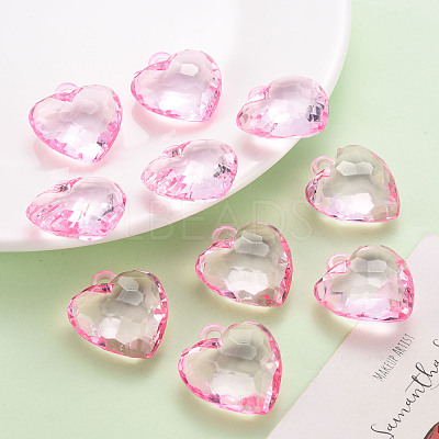 Transparent Acrylic Pendants TACR-T024-03B-903-1