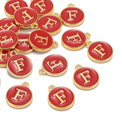 Golden Plated Alloy Enamel Charms LS-ENAM-S118-03F-1