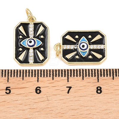 Brass Micro Pave Cubic Zirconia Pendants KK-Z146-16G-1
