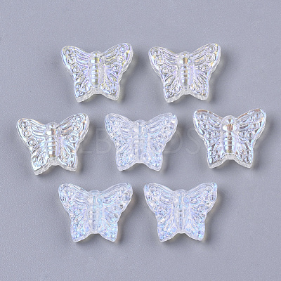 Transparent Glass Beads X-GLAA-R215-06-D01-1