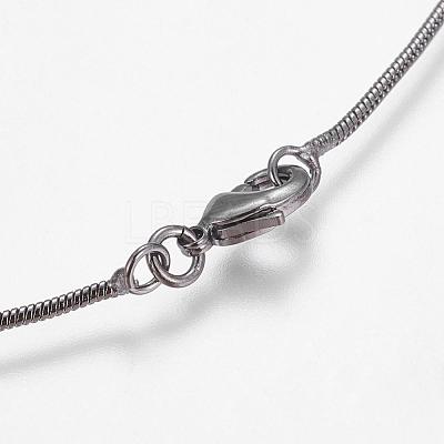 Eco-Friendly Rack Plating Brass Chain Necklaces MAK-G002-05B-A-FF-1