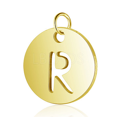 304 Stainless Steel Charms Ion Plating(IP) A-STAS-S105-T514G-R-1