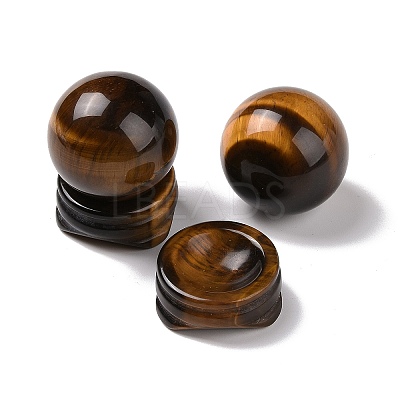 Natural Tiger Eye Display Decorations DJEW-G032-02B-1
