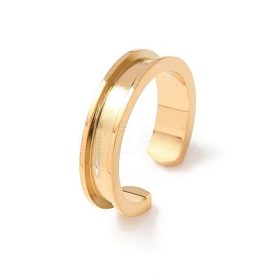 304 Stainless Steel Cuff Open Rings SA-CBACA70-01B-G-1