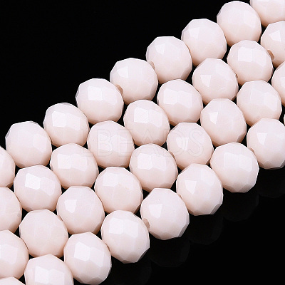 Opaque Solid Color Glass Beads Strands LS-EGLA-A034-P4mm-D33-1