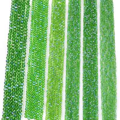 Electroplate Glass Beads Strands EGLA-A044-T1mm-L11-1