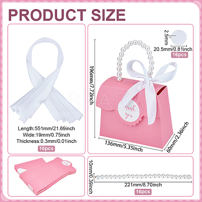 Rectangle Paper Gift Bags with Hole Imitation Pearl Handle CON-WH0110-019A-1