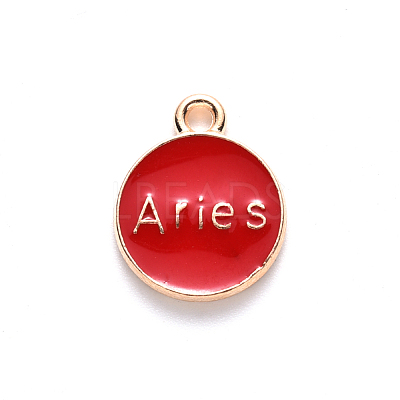 Alloy Enamel Pendants X-ENAM-S124-01B-07A-1