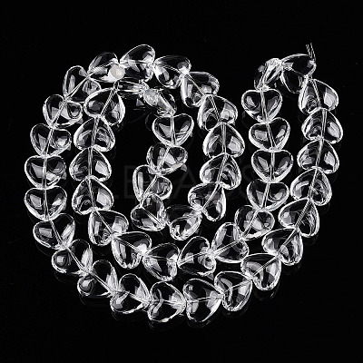 Transparency Glass Beads Strands GLAA-T023-13B-1