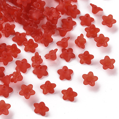 Transparent Acrylic Beads X-PL554-01-1