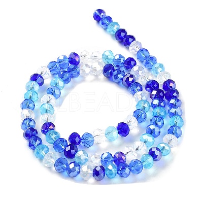 Glass Beads Strands EGLA-A034-M6mm-25-1