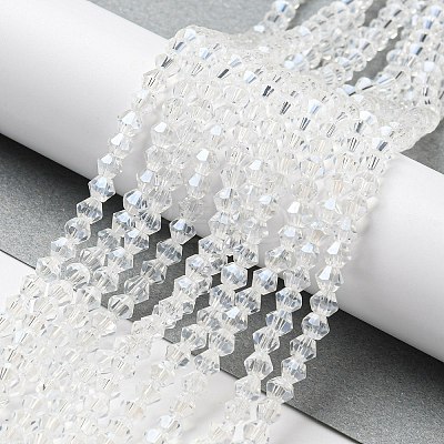 Transparent Electroplate Glass Beads Strands LS-EGLA-A039-T2mm-A13-1