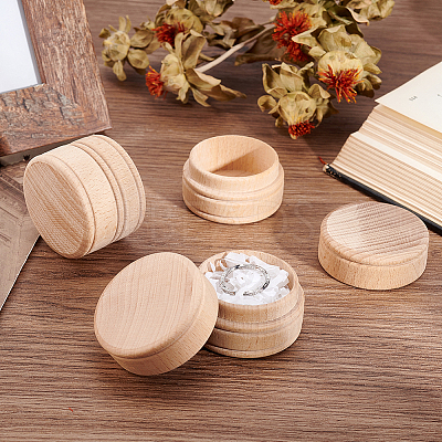 Wooden Ring Boxes CON-WH0078-24A-1