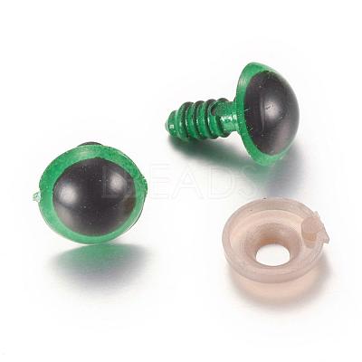 Craft Plastic Doll Eyes Stuffed Toy Eyes X-DIY-R039-12mm-06-1