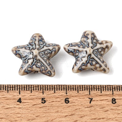 Vintage Handmade Porcelain Beads PR-CBA64B6-11A-1