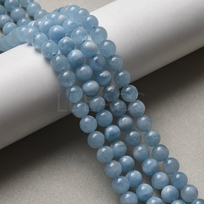 Natural Aquamarine Beads Strands G-D327-C03-6MMA-1