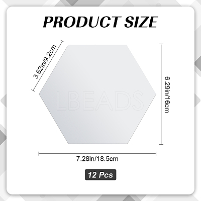 Acrylic Mirror Wall Stickers AJEW-WH0323-26A-1