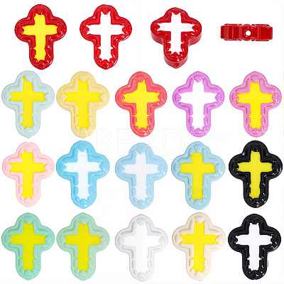20Pcs Handmade Lampwork Enamel Beads LAMP-PA0001-55-1
