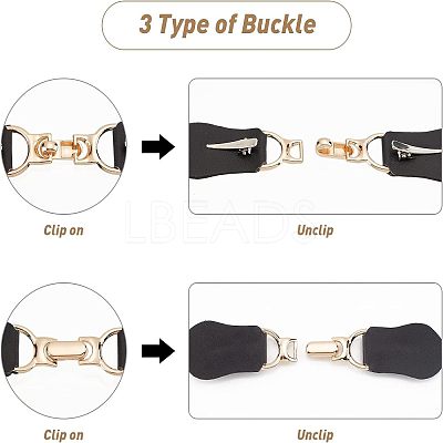 6 Sets Imitation Leather Toggle Buckle AJEW-FG0001-56-1