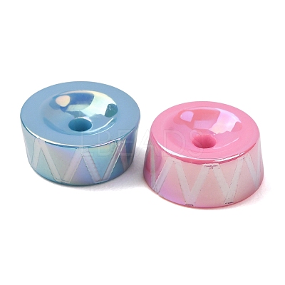 UV Plating Opaque Acrylic Beads AC-CBAC174-01-1