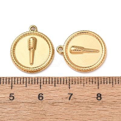 304 Stainless Steel Pendants STAS-K331-01D-G-1