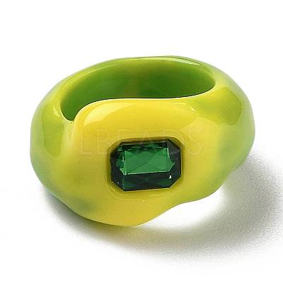 Resin Finger Rings X-RJEW-Z007-05B-1