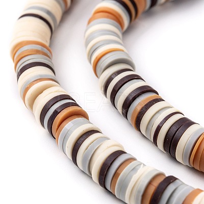 Handmade Polymer Clay Beads Strands CLAY-R089-8mm-T005-1