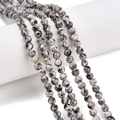 Dyed Natural White Jade Beads Strands G-T140-4mm-B02-1