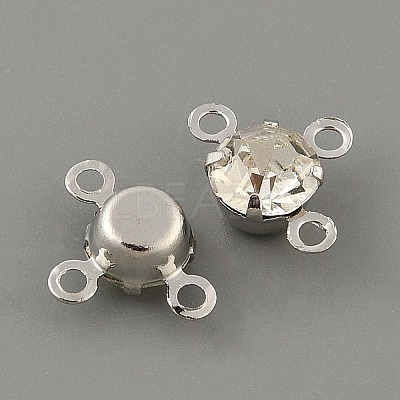 Brass Pave Clear Glass Chandelier Component Links LS-FIND-WH0152-919S-1